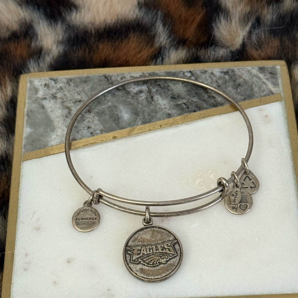 Alex and Ani NFL 2013 Eagles Charm Bracelet Bangle - Picture 4 of 7